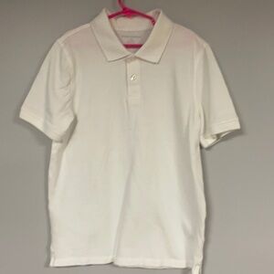 Amazon Essentials Boy's white Polo shirt, L